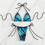 blue butterfly printed bikini graphic bikinis cute and sexy swimsuits