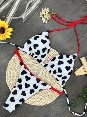 black and white bikini 