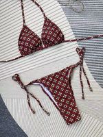 floral bikini brown bikinis cute swimsuits