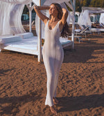 white beach maxi swim coverup 