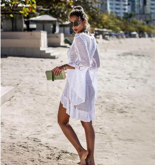 beach coverups white dress classy swimsuits