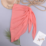 pink light skirt coverup cute sarongs swimwear